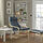 POÄNG - kursi berlengan, veneer kayu birch/Gunnared biru | IKEA Indonesia - PE900866_S1