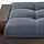 POÄNG - armchair and footstool, black-brown/Gunnared blue | IKEA Indonesia - PE900920_S1