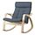 POÄNG - rocking-chair, birch veneer/Gunnared blue | IKEA Indonesia - PE900982_S1