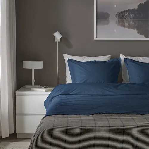 HAMPFLOCKEL sarung duvet dan 2 sarung bantal