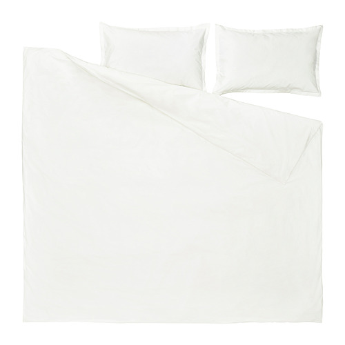HAMPFLOCKEL duvet cover and 2 pillowcases