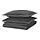 HAMPFLOCKEL - sarung duvet dan 2 sarung bantal, abu-abu tua, 200x200/50x80 cm | IKEA Indonesia - PE966081_S1