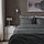 HAMPFLOCKEL - sarung duvet dan 2 sarung bantal, abu-abu tua, 200x200/50x80 cm | IKEA Indonesia - PE966091_S1