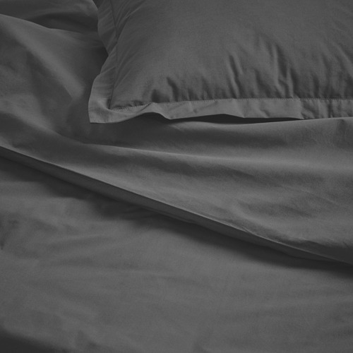 HAMPFLOCKEL duvet cover and 2 pillowcases