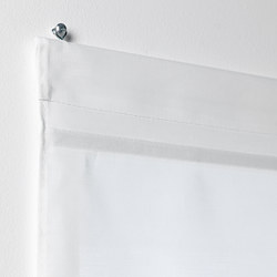 RINGBLOMMA - Roman blind, white, 60x160 cm