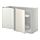 METOD - kab dsr sudut+pelengkap pull-out, putih/Veddinge putih, 128x68x80 cm | IKEA Indonesia - PE345387_S1