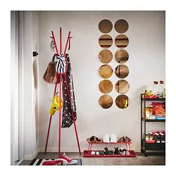EKRAR - Hat and coat stand, bright red, 169 cm