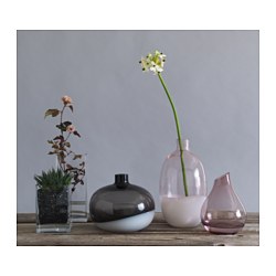 SANNOLIK - Vase, pink, 17 cm