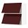 METOD - wall cab horizo 2 doors w push-open, white Kallarp/high-gloss dark red-brown, 80x37x80 cm | IKEA Indonesia - PE764798_S1