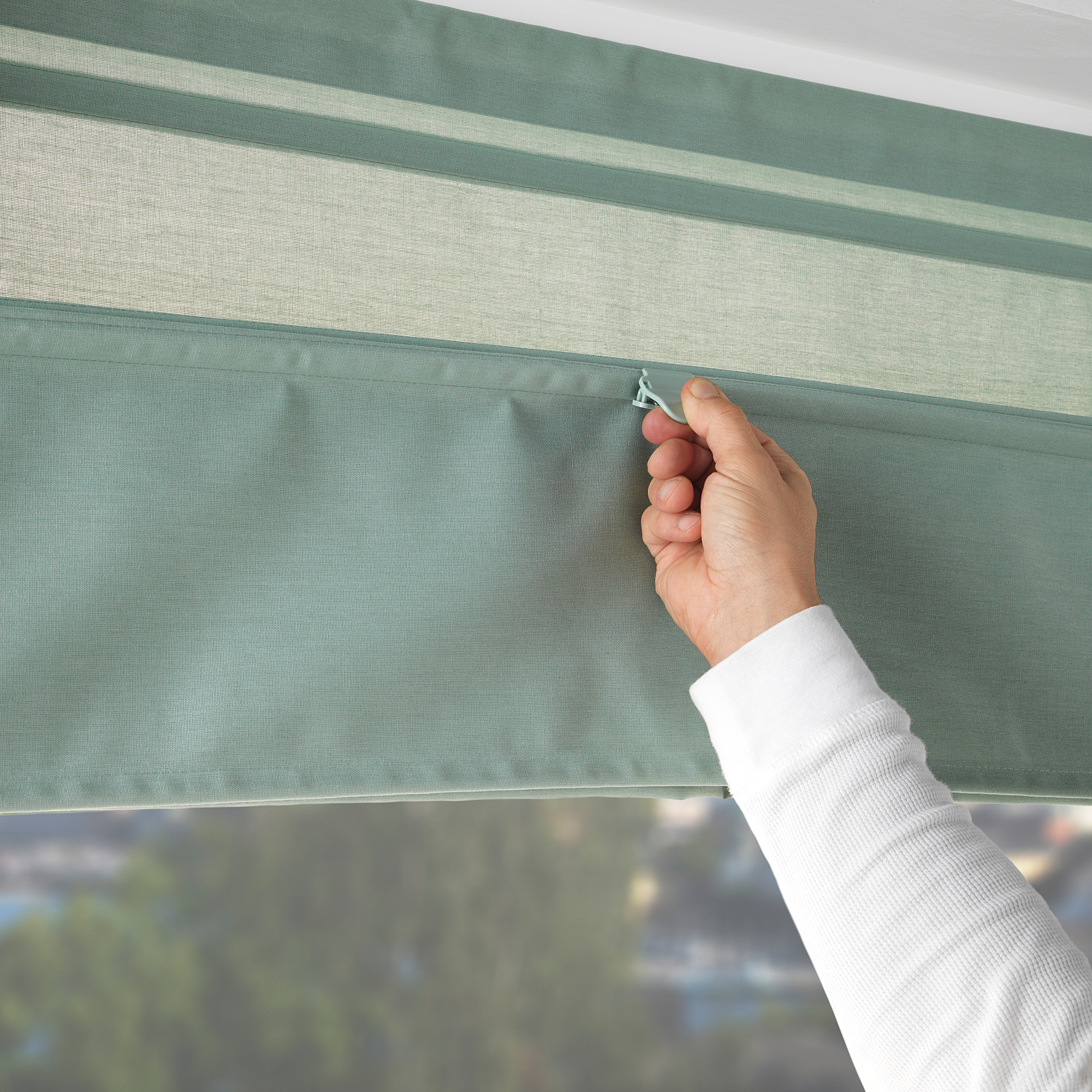 RINGBLOMMA RINGBLOMMA, Roman blind, green, 80x160 cm IKEA Indonesia