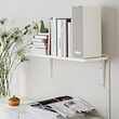 SIBBHULT/BURHULT - Wall shelf, white/white, 59x20 cm
