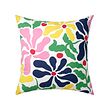 GLANSHÄGG - Cushion, multicolour/floral pattern, 50x50 cm