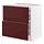 METOD/MAXIMERA - base cb 2 frnts/2 low/1 md/1 hi drw, white Kallarp/high-gloss dark red-brown, 80x60x80 cm | IKEA Indonesia - PE764888_S1