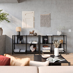 JÄTTESTA - Storage combination, black, 240x40x85 cm