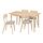 LISABO/SKANSNÄS - table and 4 chairs, light beech ash/Tallmyra white/black, 150/205 cm | IKEA Indonesia - PE935106_S1