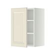METOD - Wall cabinet with shelves, white/Bodbyn off-white, 40x37x60 cm