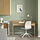 RIDSPÖ/LÅNGFJÄLL - desk and chair, oak beige/white | IKEA Indonesia - PE901345_S1