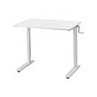 RELATERA - Meja duduk/berdiri, putih, 90x60 cm