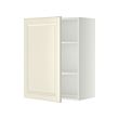 METOD - Wall cabinet with shelves, white/Bodbyn off-white, 60x37x80 cm