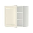 METOD - Kabinet dinding dengan rak, putih/Bodbyn putih pudar, 60x37x60 cm