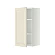 METOD - Wall cabinet with shelves, white/Bodbyn off-white, 40x37x80 cm