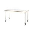 KRILLE/LAGKAPTEN - Desk, white anthracite/white, 140x60 cm