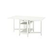 NÄSINGE - meja gateleg dengan penyimpanan, putih, 48/104/159x85 cm | IKEA Indonesia - PE966297_S2