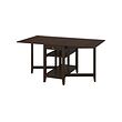 NÄSINGE - gateleg table with storage, dark brown stained/beech veneer, 48/104/159x85 cm | IKEA Indonesia - PE966303_S2