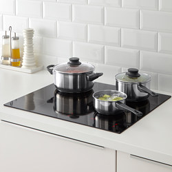 ANNONS - Peralatan masak, set isi 5, kaca/baja tahan karat