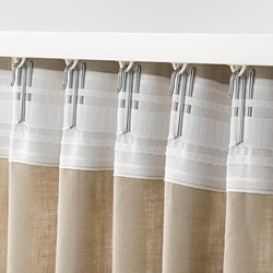 SYRLIG Anneau rideau+clip+crochet, blanc, 38 mm - IKEA Belgique