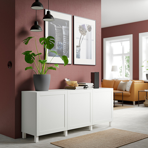 BESTÅ kombinasi penyimpanan dengan pintu