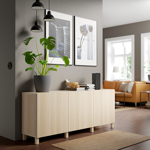BESTÅ kombinasi penyimpanan dengan pintu