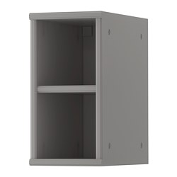TORNVIKEN - Open cabinet, grey, 20x37x40 cm