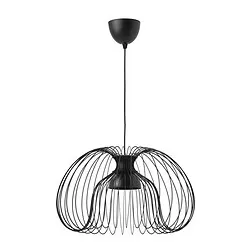 HEMMA/KALLFRONT - Lampu gantung, hitam, 52 cm