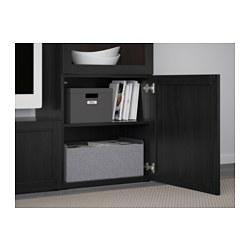 BESTÅ - Shelf, black-brown, 56x36 cm