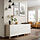 BESTÅ - storage combination with drawers, white stained oak effect/Selsviken/Stubbarp high-gloss/white, 180x42x74 cm | IKEA Indonesia - PE821170_S1