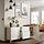 BESTÅ - storage combination with drawers, white stained oak effect/Selsviken/Stubbarp high-gloss/white, 180x42x74 cm | IKEA Indonesia - PE821140_S1