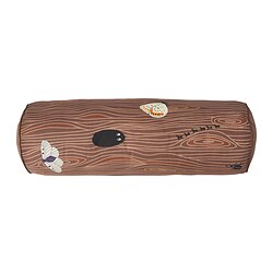 SKOGSDUVA - Bantal kursi, berbentuk silinder/cokelat, 80 cm