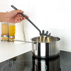 FULLÄNDAD - Pasta server, grey, 31 cm