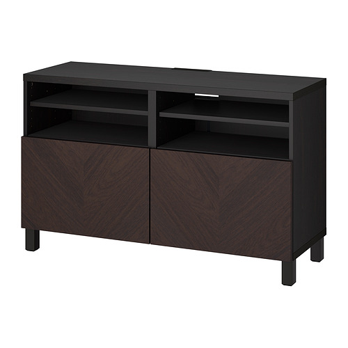 BESTÅ TV bench with doors