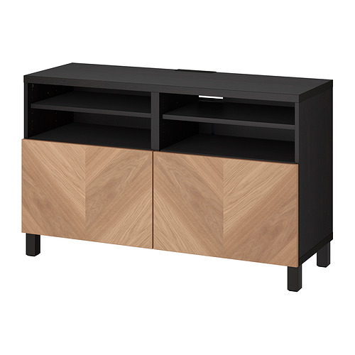 BESTÅ TV bench with doors