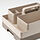 KUGGIS - desk organiser set, 2 pieces, grey-beige/dark grey-beige, 26x35x16 cm | IKEA Indonesia - PE935395_S1