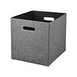 BLÄDDRA - Box, grey, 33x38x33 cm
