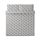 LYKTFIBBLA - duvet cover and 2 pillowcases, white/grey, 240x220/50x80 cm | IKEA Indonesia - PE769101_S1