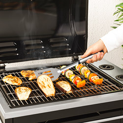 GRILLTIDER - Set 2 unit alat barbeku, baja tahan karat