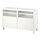 BESTÅ - TV bench with doors, white/Västerviken/Stubbarp white, 120x42x74 cm | IKEA Indonesia - PE820931_S1