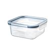IKEA 365+ - Food container with lid, square/plastic, 750 ml