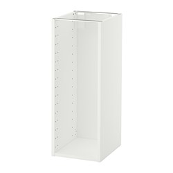 METOD - Base cabinet frame, white, 30x37x80 cm