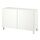 BESTÅ - storage combination with doors, white/Västerviken/Stubbarp white, 120x42x74 cm | IKEA Indonesia - PE821084_S1