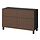 BESTÅ - storage combination w doors/drawers, black-brown Björköviken/Stubbarp/brown stained oak veneer, 120x42x74 cm | IKEA Indonesia - PE821116_S1